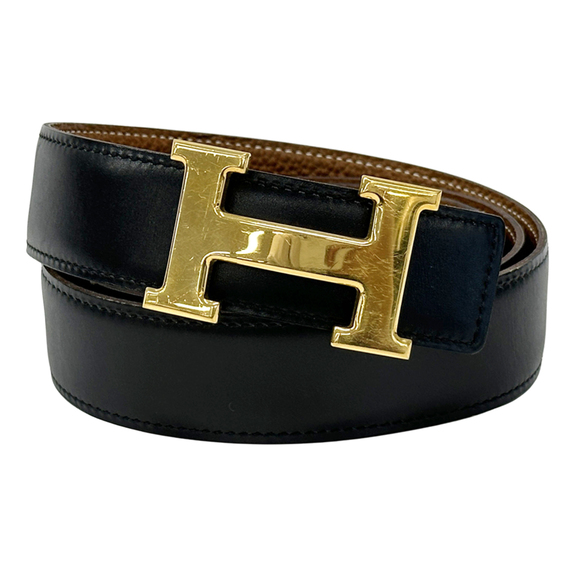Hermes Hermès Constance belt for men, reversible box calf leather in black an... - Picture 1 of 16